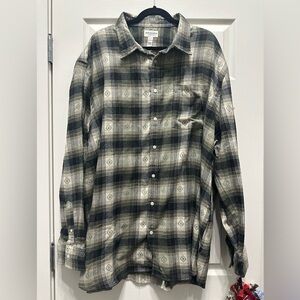 NWT Arizona Jeans Co Men’s Big and Tall Flannel Shirt. Size 3XLT